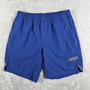 Legends‎ Shorts Men's Large Blue Lined 9" Inseam Active Gym Training Run Workout
